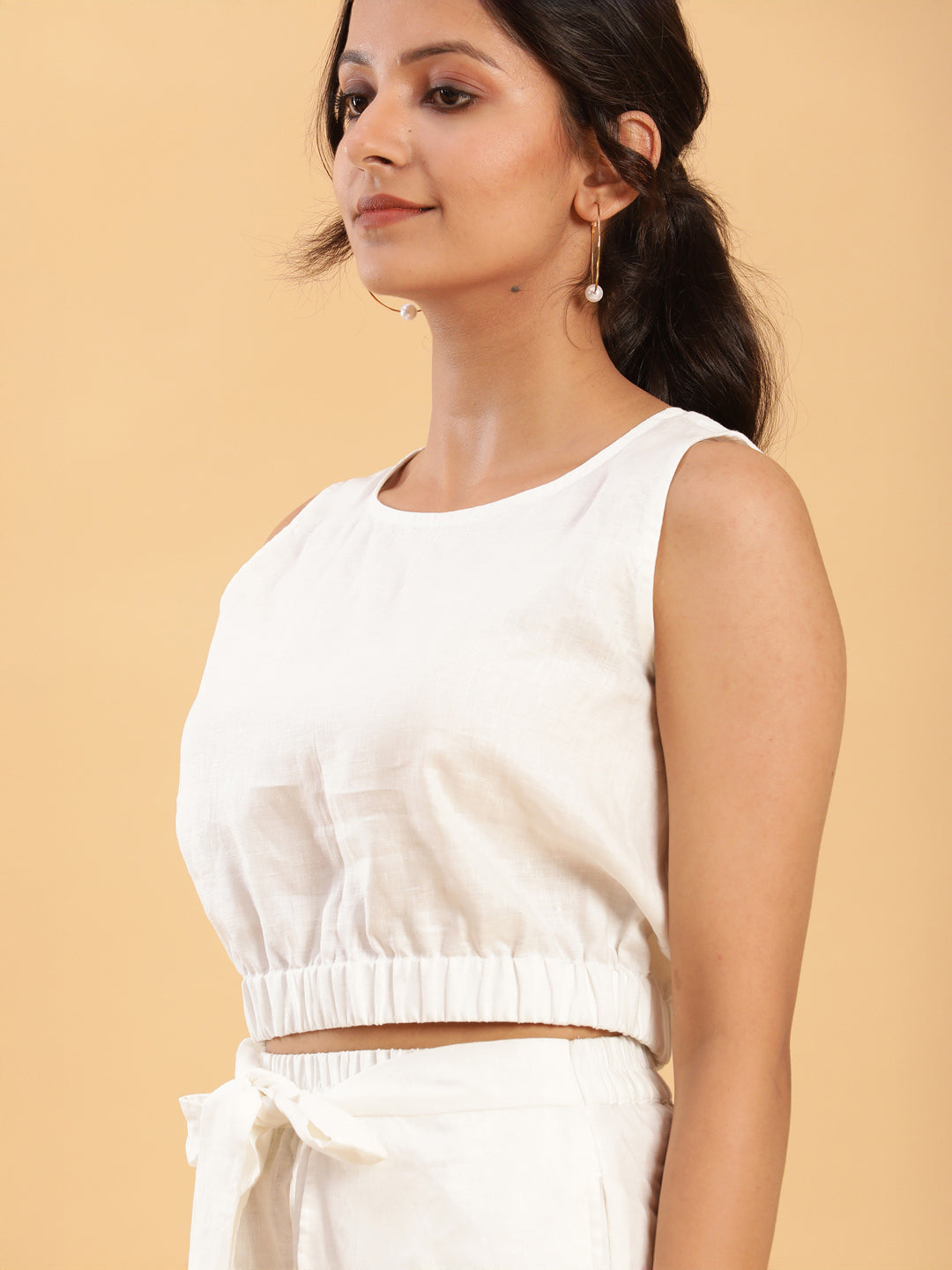 BohoJazz Wraparound Shorts with Blouson Crop Top Co-ords - Distacart