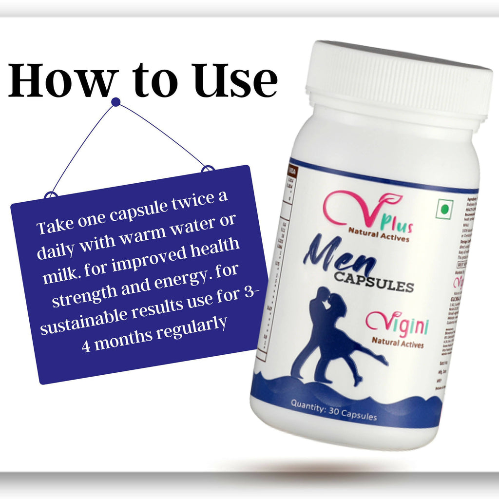 Vigini Natural Actives Men Capsules for Vitality Booster - Distacart