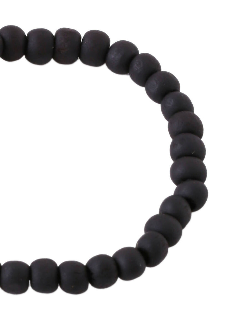 NVR Men's Black Beaded Adjustable Bracelet - Distacart