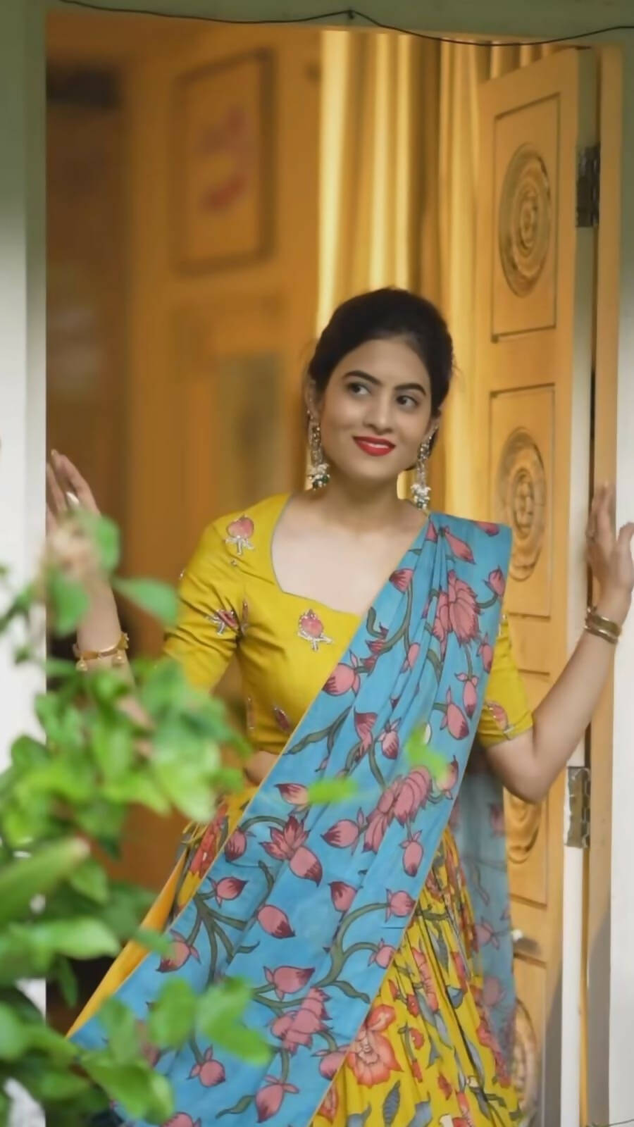 DEIANA'S Beautiful Pure Digital Print Weaving Lehengha Choli - Sky Blue
