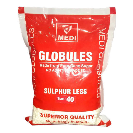 Medi Homeopathy Globules/ Blank Pellets (Size 40) - Distacart
