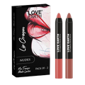 Love Earth Lip Crayon Non-Transfer Lipstick - Nudes