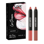 Love Earth Lip Crayon Non-Transfer Lipstick - Nudes