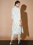 Myshka Women Multi Floral Kurta & Trousers - Distacart