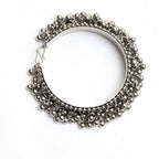 Mominos Fashion Kamal Johar Oxidised Silver-Plated Ghungroo Handcraft Bracelet