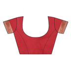 Vamika Banarasi Jacquard Weaving Red Blouse