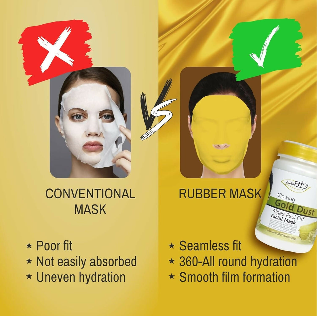 Purobio Algae Peel Off Face Mask 24k gold Facial Mask