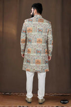 Joban Fashion Men's Base Pista(Multi Colours) Georgette Kurta with Pyjama