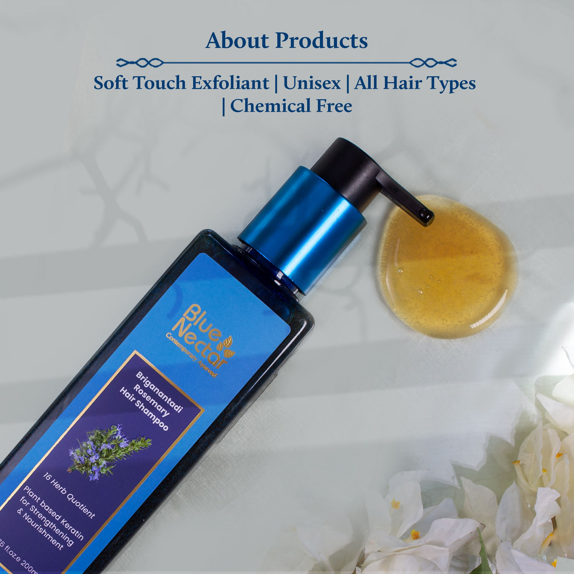 Blue Nectar Rosemary Keratin Shampoo