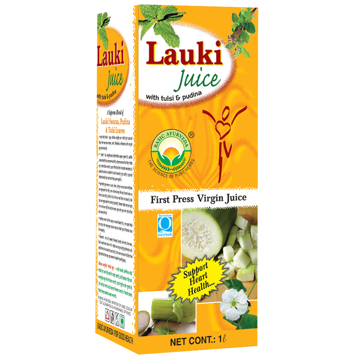 Basic Ayurveda Lauki Juice with Tulsi & Pudina | Supports Weight Management & Heart Health
