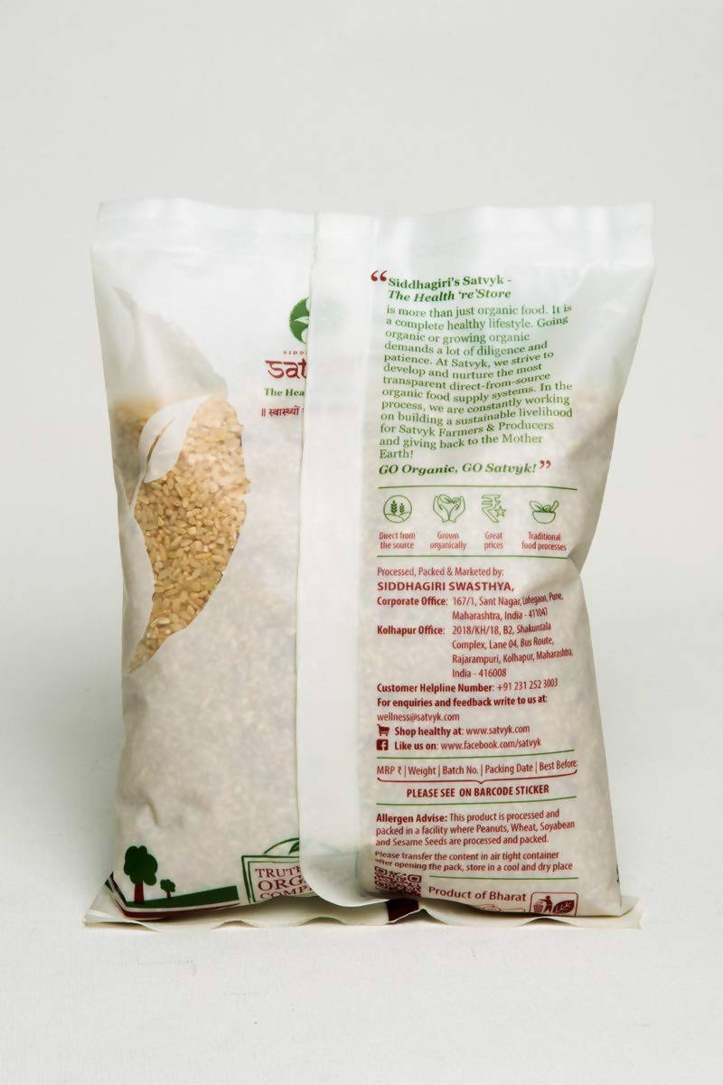 Siddhagiri's Satvyk Organic Unpolished Ajara Ghansal Rice