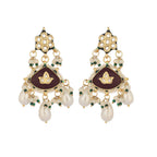 Nuyug 22K Gold Plated Ruby Grace Earrings - Distacart