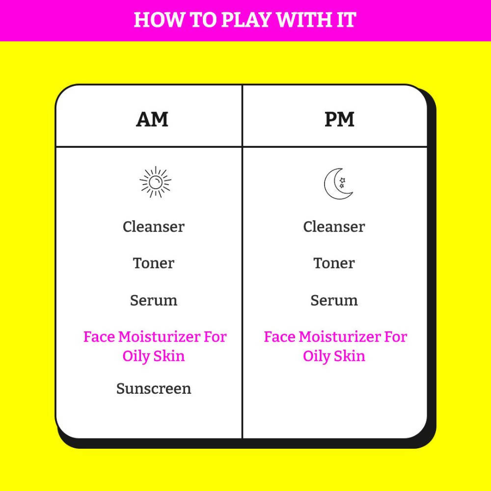 Chemist At Play Oily Skin Face Moisturizer, Hydrates & Controls Excess Sebum Production, Repairs the Skin