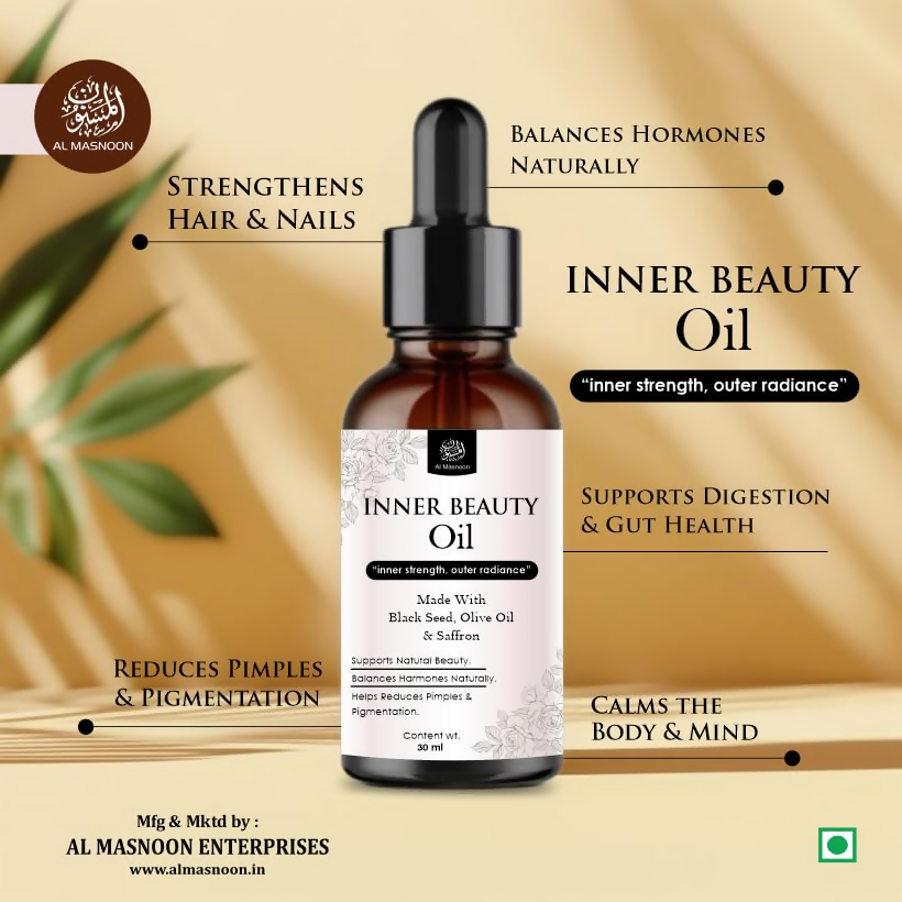 Al Masnoon Inner Beauty Oil For Women Natural Herbal Blend - Distacart