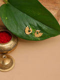Ruby Raang Gold Peacock Earrings - Distacart
