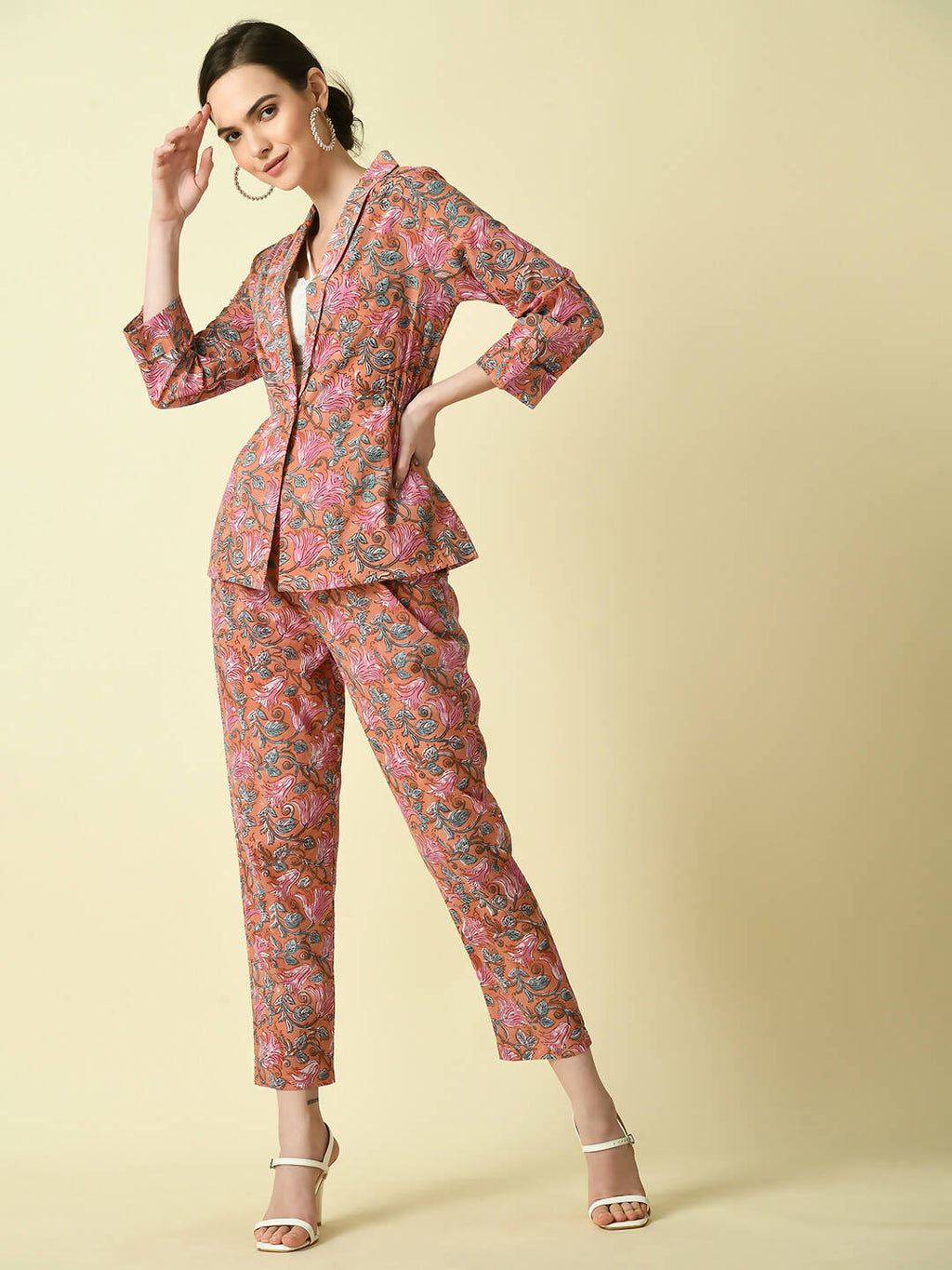 Myshka Women's Multi Cotton Printed jacket