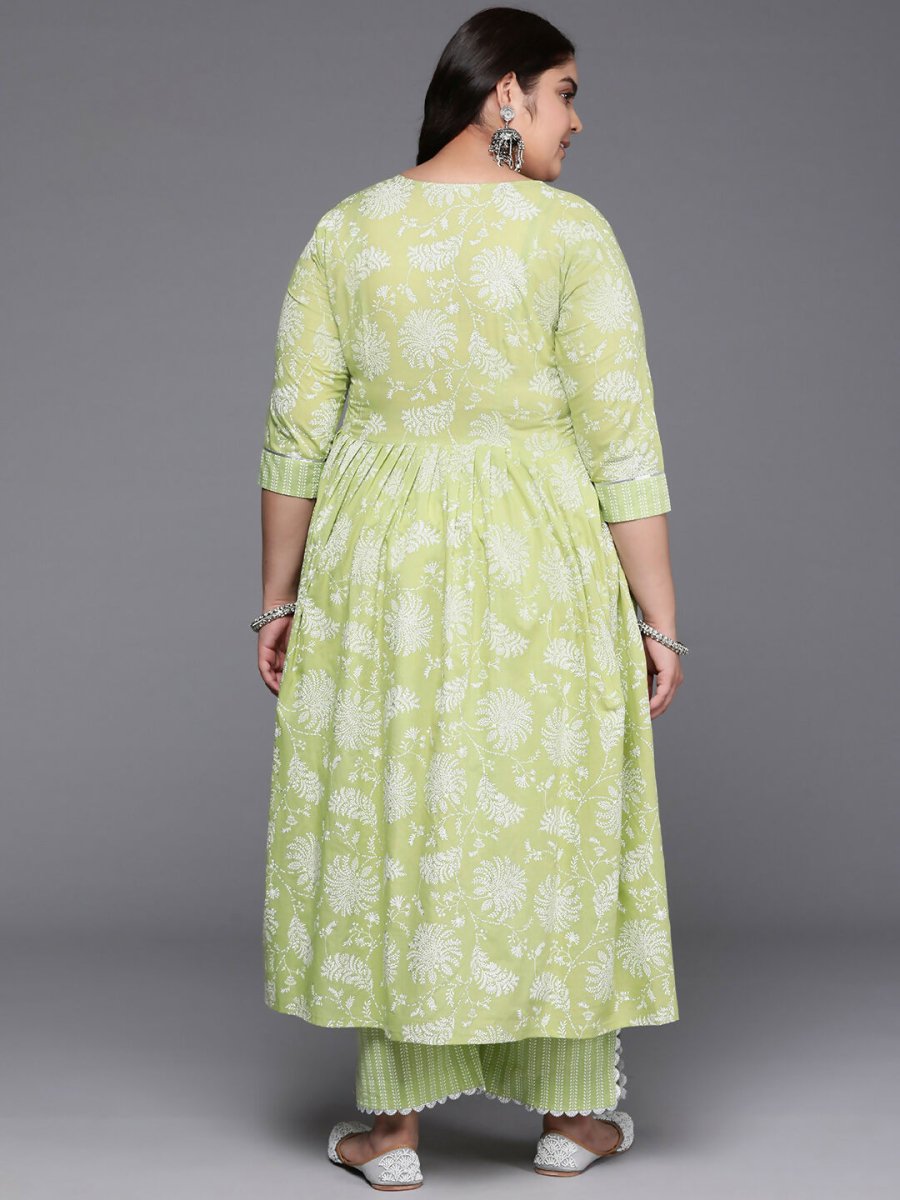 Ahalyaa Women's Traditional wear Kurta Set - Green