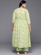 Ahalyaa Women's Traditional wear Kurta Set - Green
