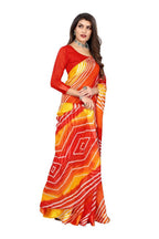 Vamika Red Linen Satin Border Saree
