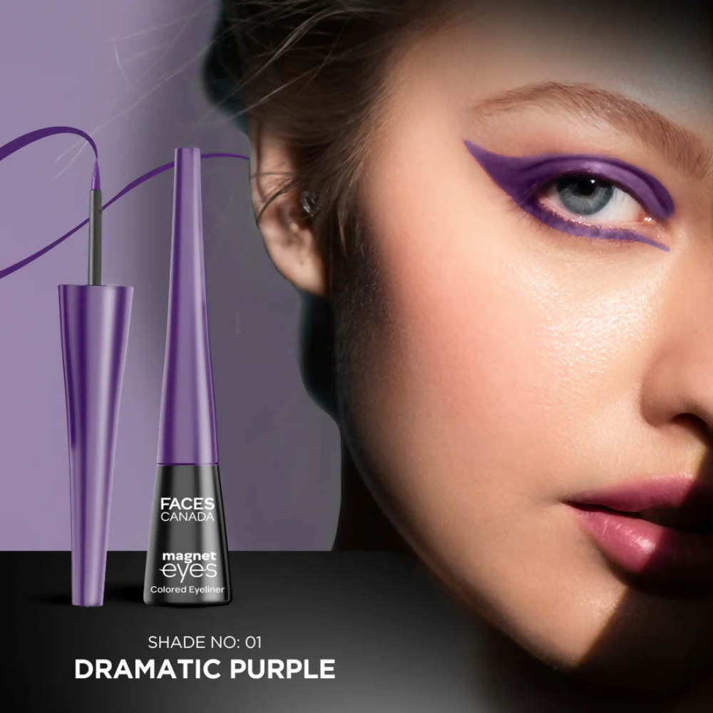 Faces Canada Magneteyes Colored Eyeliner - Dramatic Purple 01