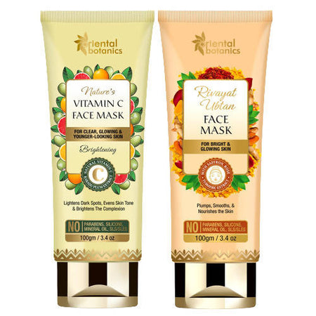 Oriental Botanics Rivayat Ubtan Face Mask And Nature’s Vitamin C Face Mask Combo