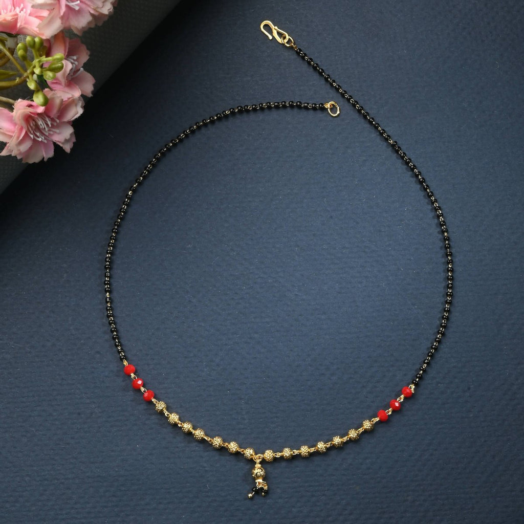 AanyaCentric Gold-plated Mangalsutra & Ring Set - Distacart