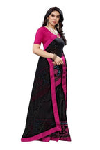 Vamika Black Chiffon Emboridered Saree (SUIDHAGA BLACK)