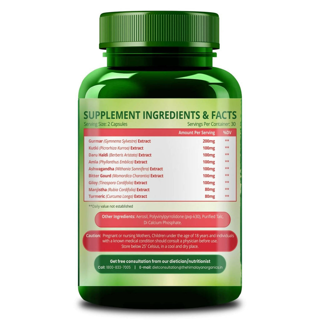 Himalayan Organics Diabetes Support Capsules - Distacart