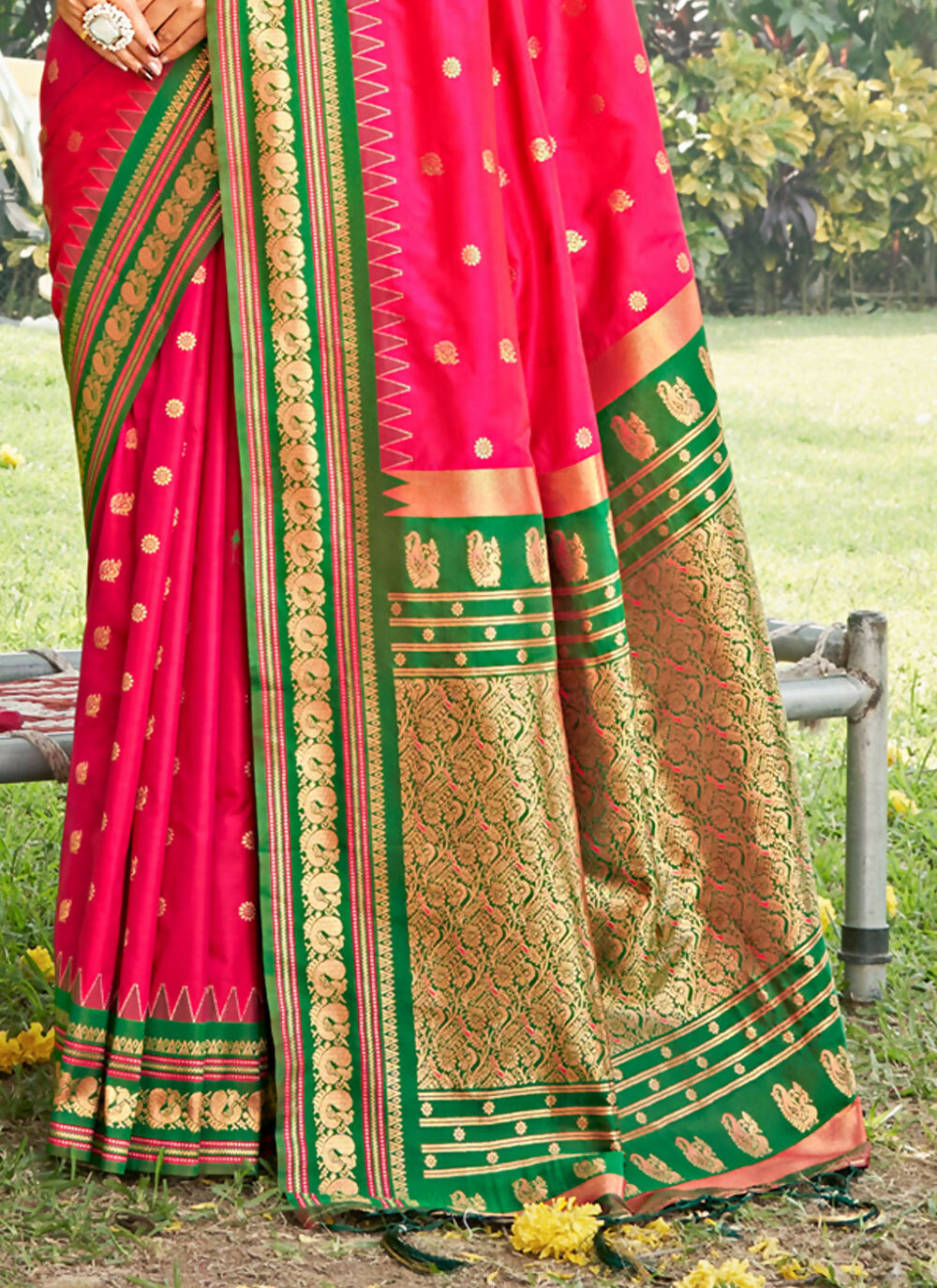 Shree Shyam Fashion Pink Soft Silk Saree - Distacart