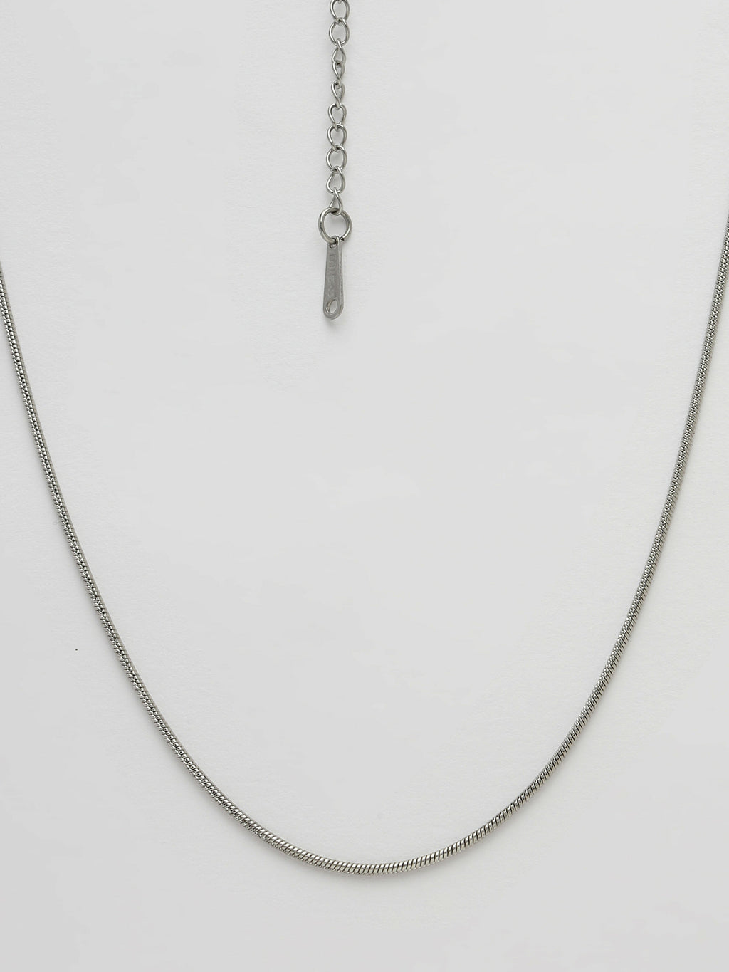NVR Women's Silver-Toned German Silver Oxidised Chain