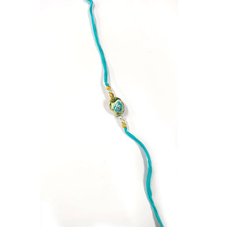 Blue Floral Rakhi