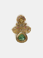 Ruby Raang Green Mosaic Brooch