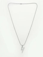NVR Men Silver Plated Flash Pendent With Chain