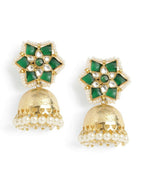 Nuyug 22K Gold Plated Panna Jhumki Earrings - Distacart