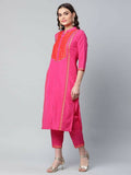 Ahalyaa Womens Pink Crepe Printed Kurtas - Distacart