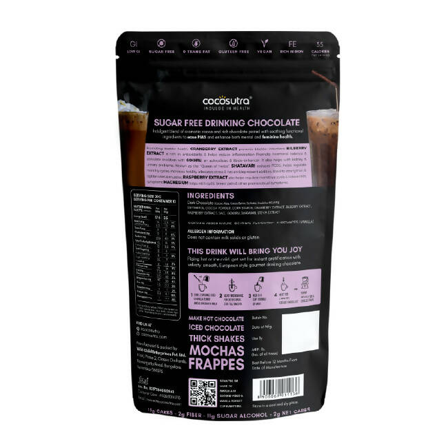 Cocosutra Lite - Soothe - Sugar Free Drinking Chocolate Mix - Distacart