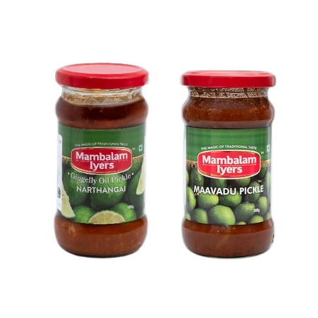 Mambalam Iyers Narthangai & Maavadu Pickle Combo