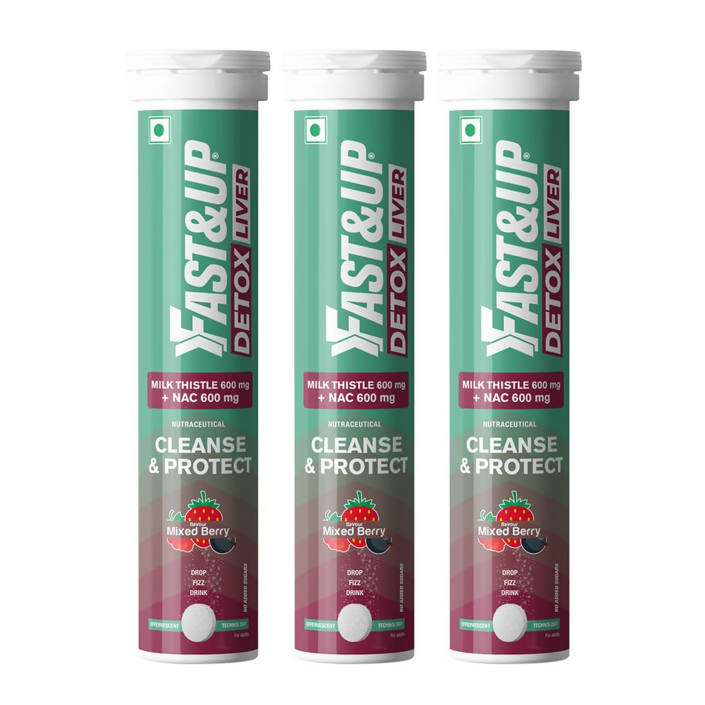 Fast&Up Liver Detox - Daily Liver Cleanser Drink Milk Thistle + NAC Tablets - Distacart