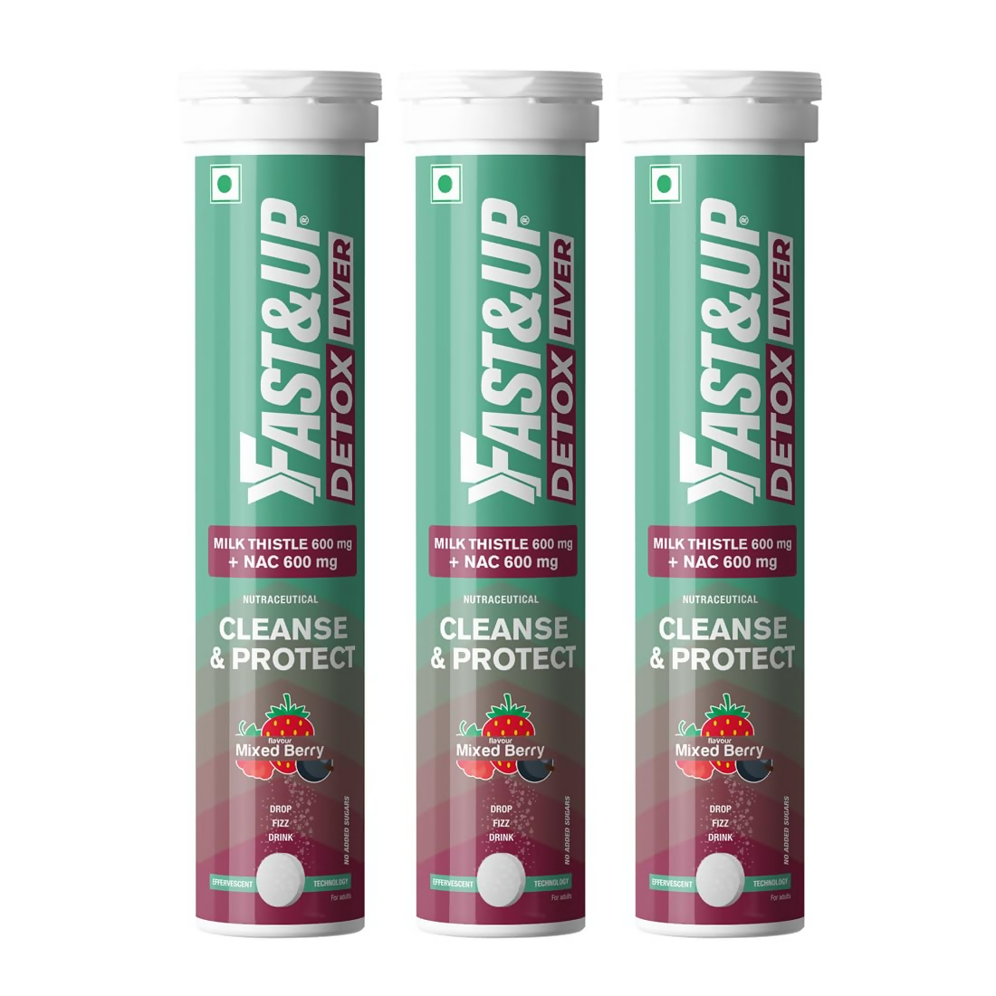 Fast&Up Liver Detox - Daily Liver Cleanser Drink Milk Thistle + NAC Tablets - Distacart