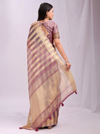 Shree Shyam Fashion Organza Purple Saree - Distacart