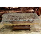 Kuber Industries Transparent 3D Design 4 Seater Table Cover