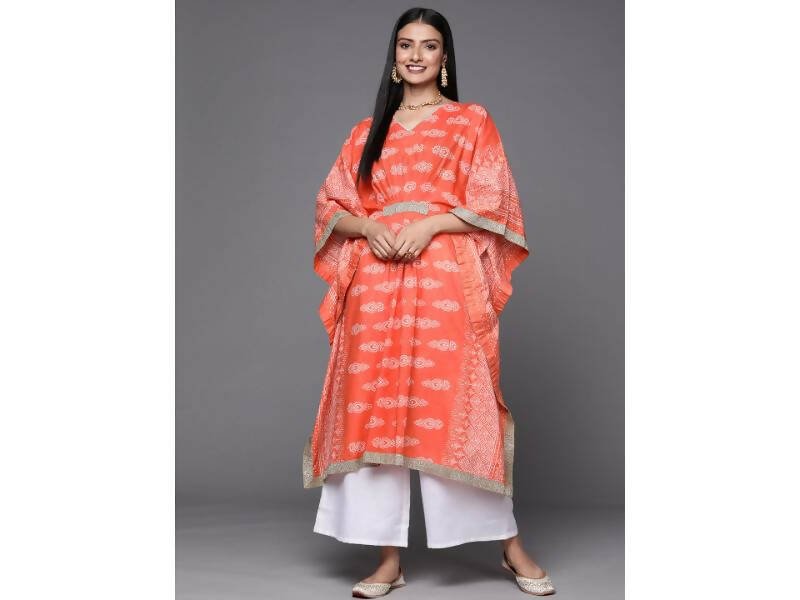 Ahalyaa Women's Traditional wear Kurta Set - Rust
