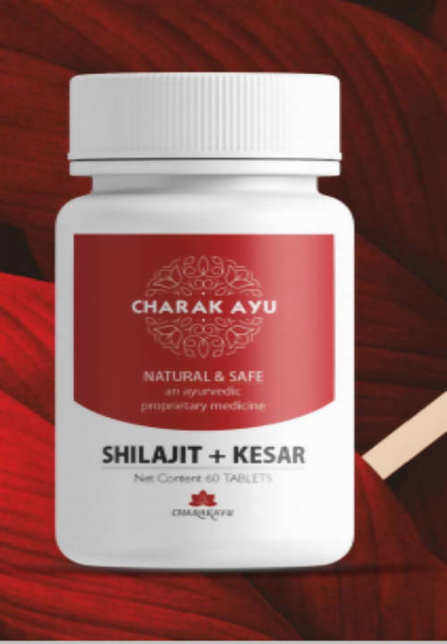 Charakayu Shilajit + Kesar Tablets - Distacart