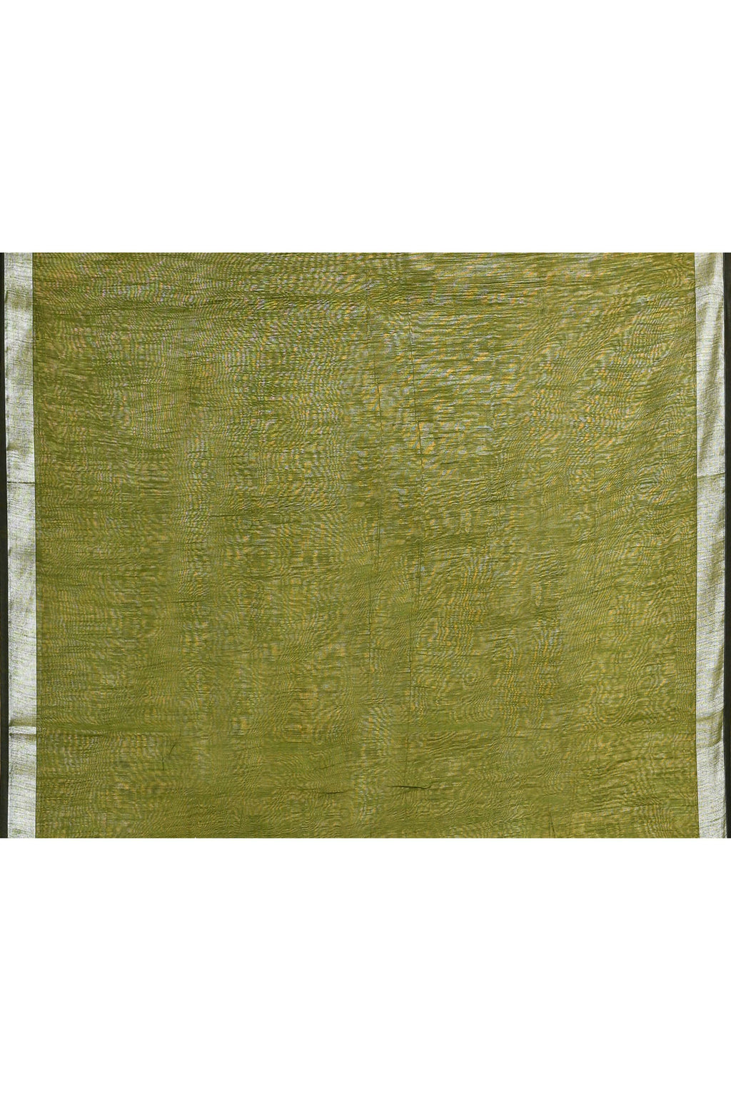 Piyari Fashion Women's Moss Green Embellished Cotton Blend Zari Border Handloom Saree - Distacart