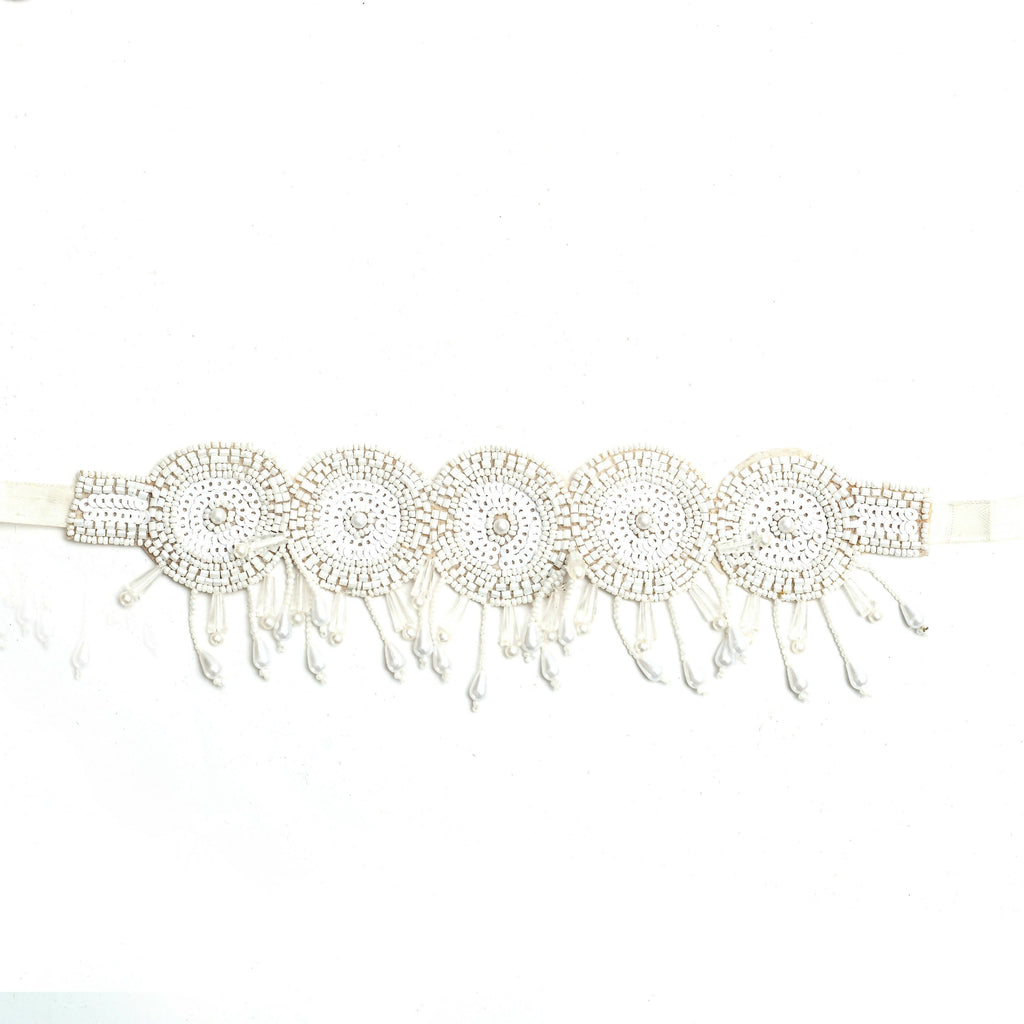 Mominos Fashion Johar Kamal Handicraft Off White/Golden Pearls Necklace with Earrings For Women - Distacart