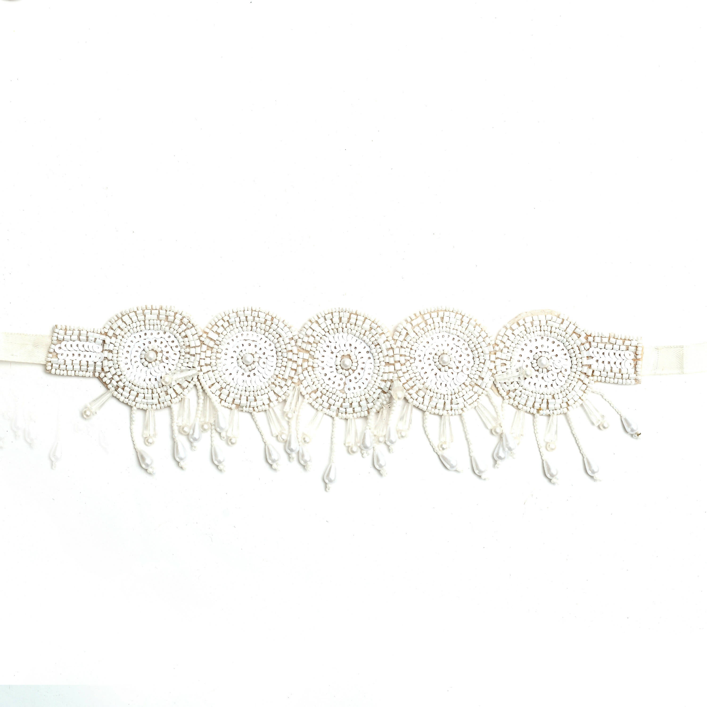 Mominos Fashion Johar Kamal Handicraft Off White/Golden Pearls Necklace with Earrings For Women - Distacart