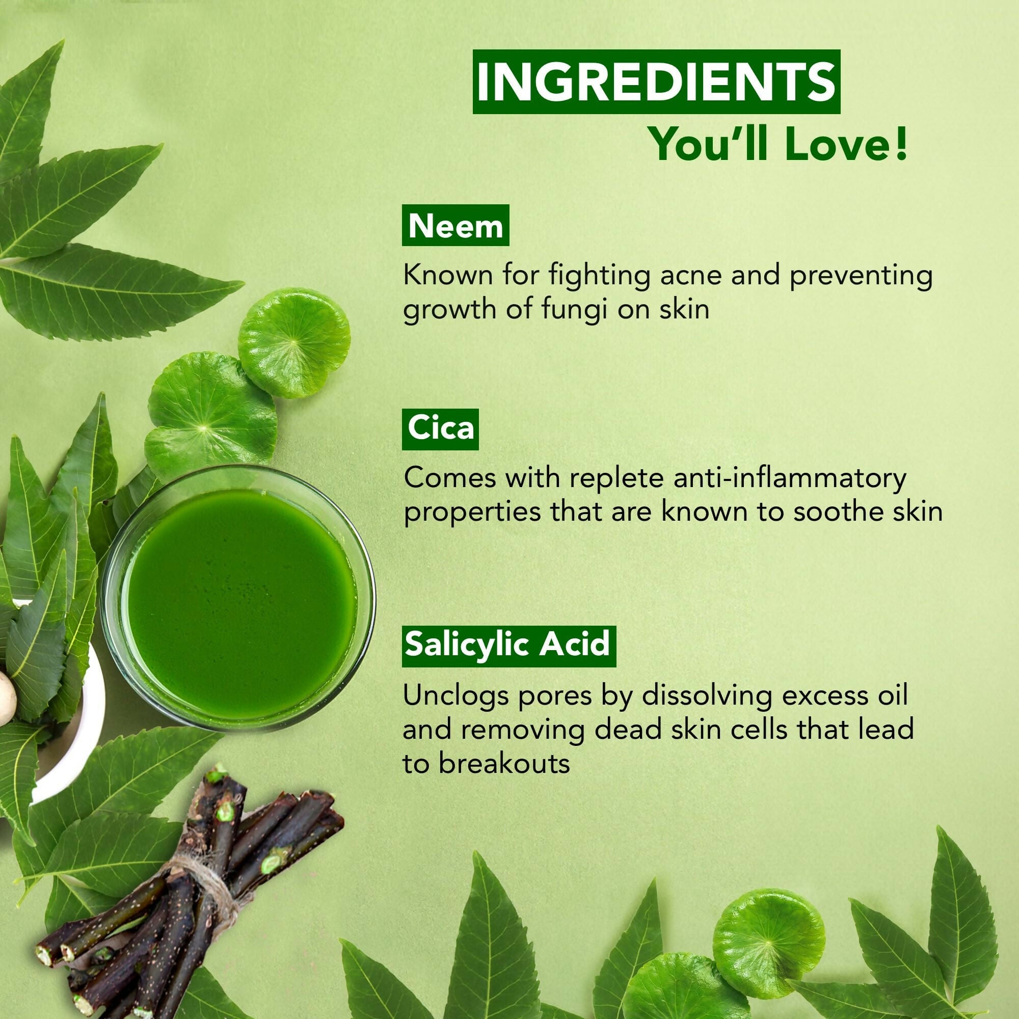 Botanic Hearth Neem, Cica & Salicylic Acid Cleanser Face Wash