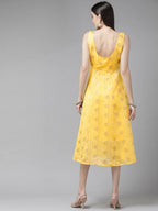 Ahalyaa Women's Traditional wear Dress - Yellow - Distacart
