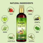 Wildera Bringha Ayurvedic Hair Oil, Hair Fall Control and Hair Growth with Bringharaj Oil