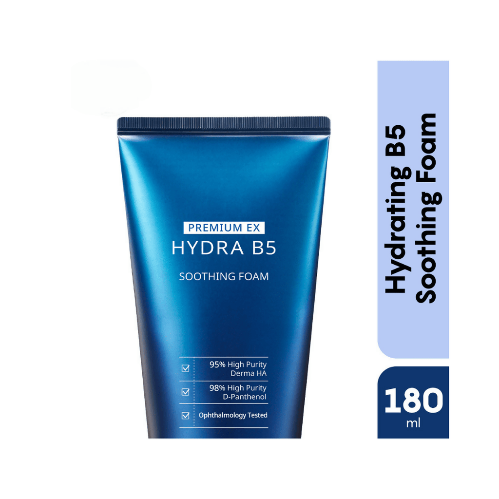 AHC Premium EX Hydra B5 Soothing Foam Face Cleanser - Korean skincare